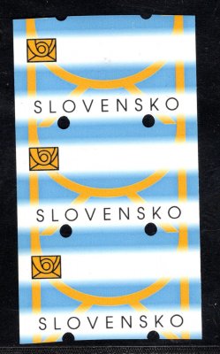 AT- automatové známky - Slovenská páska s perforačními otvory 