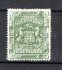 Brit. South Africa - SG 12, (Mi. 10), velmi lehký lom, 5 Liber zelená, znak, kat 1600 Liber pro SG : kat. michel (2500,- Eu), vzácná známka