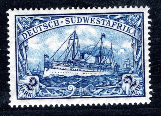 Deutsch-Südwestafrika  Mi. 30 A (26:17), 2 M modrá, katalog 65,- Euro