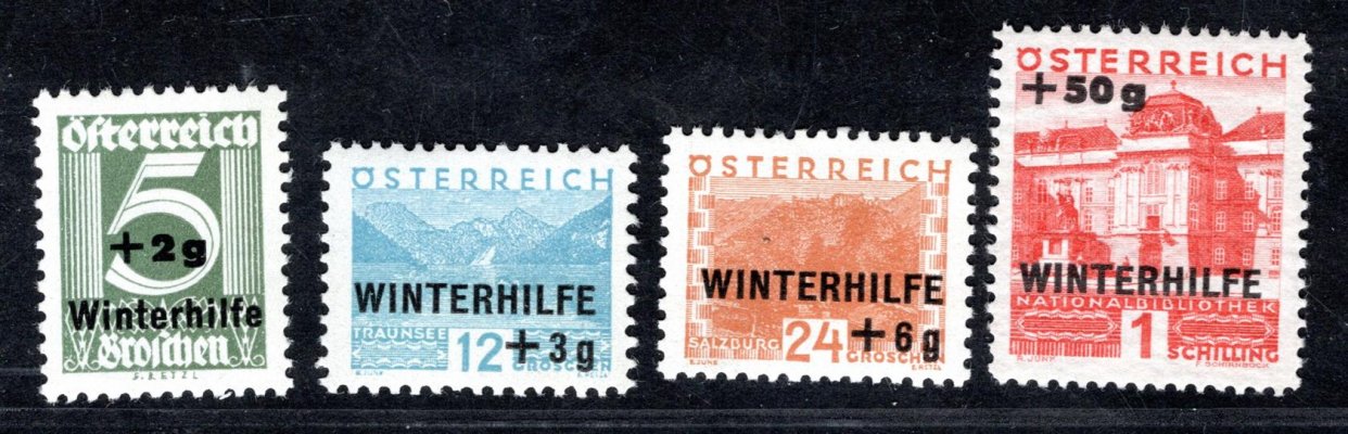 Rakousko - Mi. 563 - 6, zimni pomoc, komletní svěží řada 