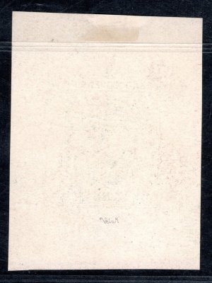 287 ZT, otisk rytiny na kousku papíru v originální barvě , TGM,  2 Kč modrá, zk. Vrba