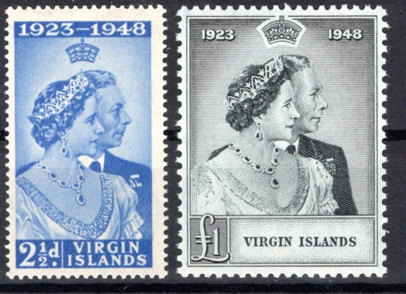 Br. Virgin Islands - SG. 124 - 5, Alžběta, stříbrná svatba