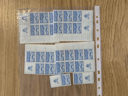 L 20,22, 24, L 25 - 32 ex, sestava leteckých známek, kupóny okraje, včetně K 29 - 32 horní a dolní
