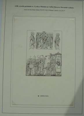 1150. výročí výročí příchodu sv. Cyrila a Mětoděje na velkou Moravu. Společné vydání s Českou republikou, Vatikánem a Bulharskem - kompletní vydání - nafoceno 