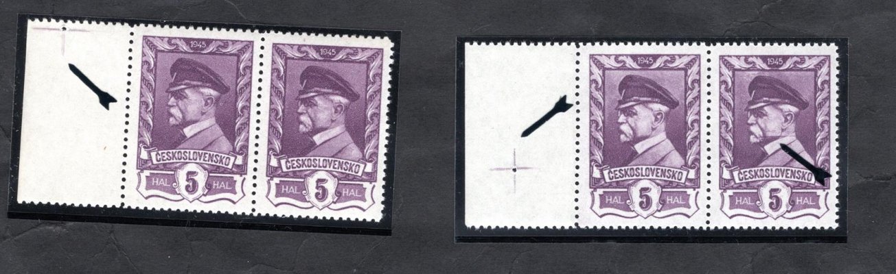 381 ; Moskevské vydání ; DV 42/1 "čára nad límcem" a TD 3 – svislý rastr. 2 x 2 páska s křížkem

