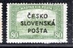 RV 161, Šrobárův přetisk, Parlament, zelená 80 f, zk. Mr,Vrba