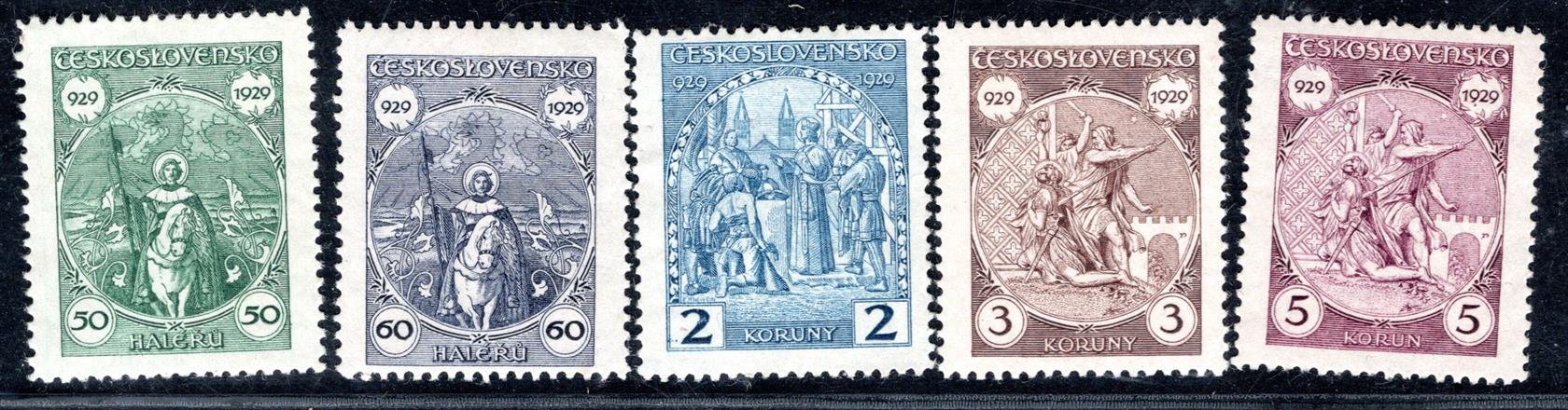 243 - 7, sv. Václav, kompletní svěží řada