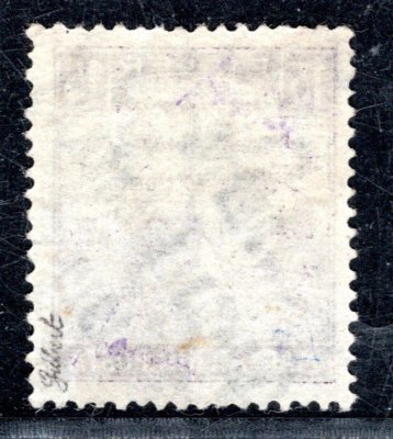 100, typ IV, ženci, bílá čísla, fialová 15 f,  zk. Gilbert