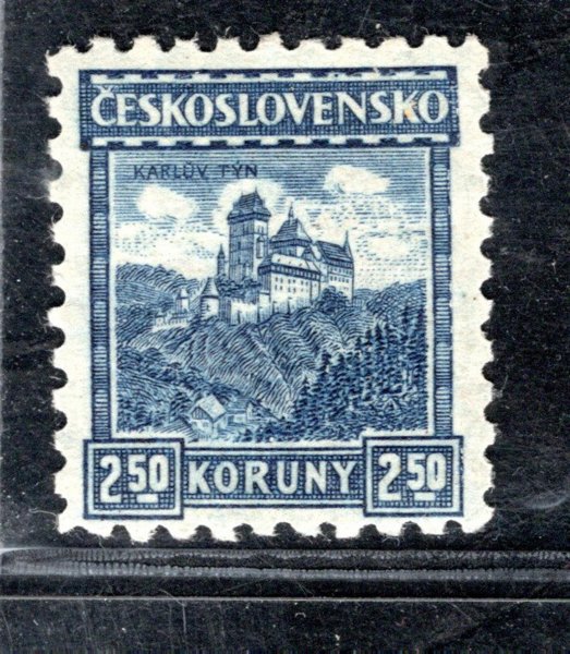 215, P 8, Karlštejn, modrá 2,50 Kč