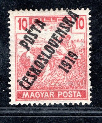 105 a Typ IV , ženci, "MAGYAR", červená 10 f, sign.
