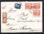 R dopis do Švýcarska, vyplacený Pofis 14+145+151+157, razítko Praha 1, 4/X/20