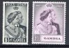 Gambia - SG. 164 - 5, Alžběta, stříbrná svatba