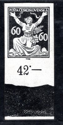 157 ZT, papír kartonový, krajová, nezoubkovaná s počítadlem, v barvě černé, částečně neopracovaná deska, zk. Vr