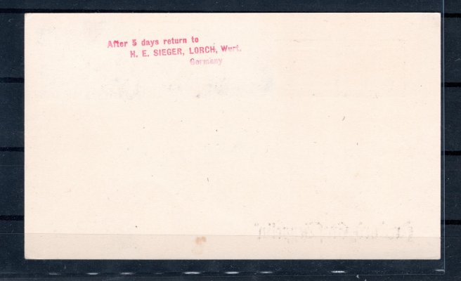 Zeppelin ; 1933, Chicagofahrt, karta frankovaná známkou 2RM (Mi 497) + Mi 471-2, palubní razítko 16. 10. 33, červený kašet, příchozí razítko AKRON s datem 25. 10. 33, hezká kvalita

