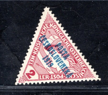 55 typ II , trojúhelník, hnědočervená 2 h, zk. Gi