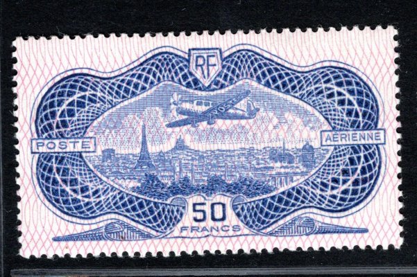 Francie  321  Bankovka, 50 F modrá - populární bankovka 