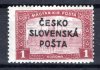 RV 162,  Šrobárův přetisk, Parlament, hnědočervená 1 K, zk.  Mnák 