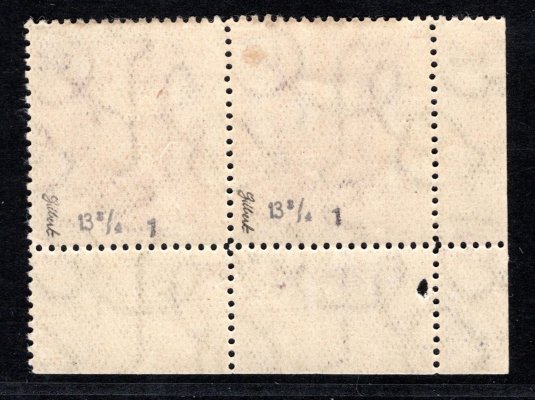 189 B, P 1, neotypie, fialová 60 h, rohová dvoupáska s DČ, zk. Gi