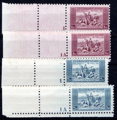 281 - 2 K, KDM, kupony levé s DČ 1 a 1 A, všechny dolní krajové