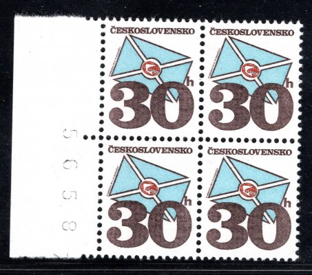 2111, poštovní emblémy, papír bp, krajový 4 blok
