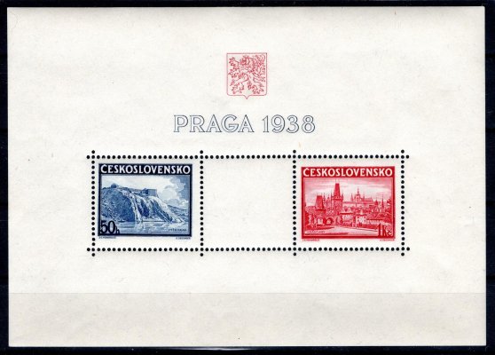 342 - 3 A, Praga 38, výrazný posun modré barvy směrem nahoru, zajímavé