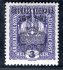 RV 22,  II. Pražský přetisk,  fialová 3 h, zk. Gi, Vr