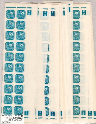 NV 11, novinové, 20-ti pásy, ochranný rám C, DČ 7-43/30-44, modrá 5 h, kat. 6500