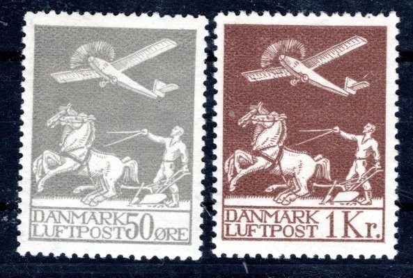 Dánsko - Mi. 180 - 1, letecká serie, kat. 350,-, hledaná řada