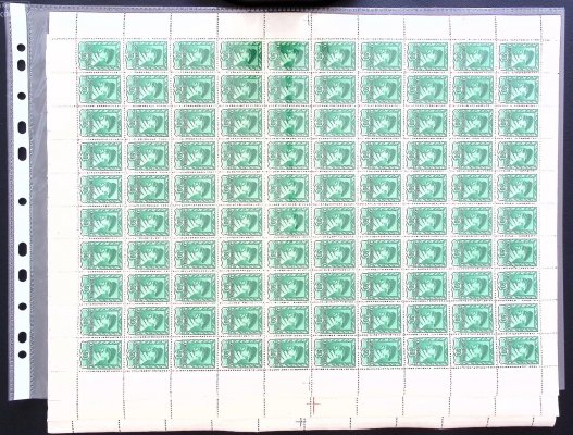 384 - 386 , PA (100), Moskevské TGM 50 h - 2 K, kompletní archy v půli přeložené, včetně 17 x DV , katalogová cena včetně DV cca 1100