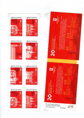 TL 34 ( VZ ZS 0034 ) Kutná Hora , nominál 8 x A- sešítky  vlastní známky 