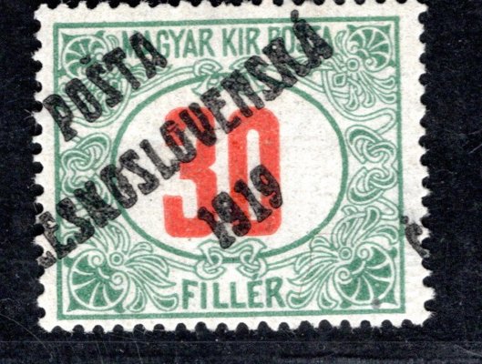 139, typ II, doplatní červená čísla, dvp - 30 f, zk. Káňa