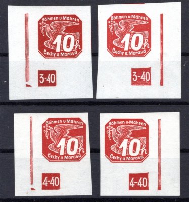 NV 5, novinové, L + P, dolní rohové známky, trojúhelník s DČ  3-40,4-40, červená 10 h