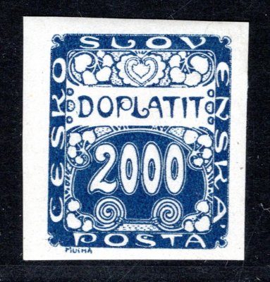 DL 14, doplatní, modrá 2000 h, koncová hodnota
