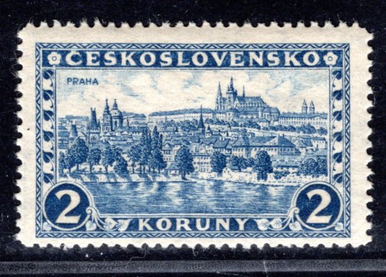 225 x ; P7  2 koruna modrá pergamenový papír  - zkoušeno Vrba
