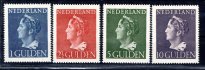 Holandsko - Mi. 453 - 6, výplatní, královna Wilhelmina, kompl. řada, vzácná a hledaná