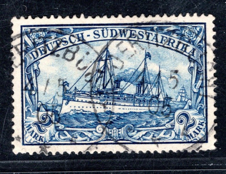 Deutsch-Südwestafrika  Mi. 21, 2 Mark, katalog 45,-  Euro
