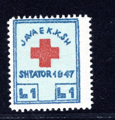 Albanie - příplatková známka Mi.1 , červený kříž, katalog 300,- Eu
