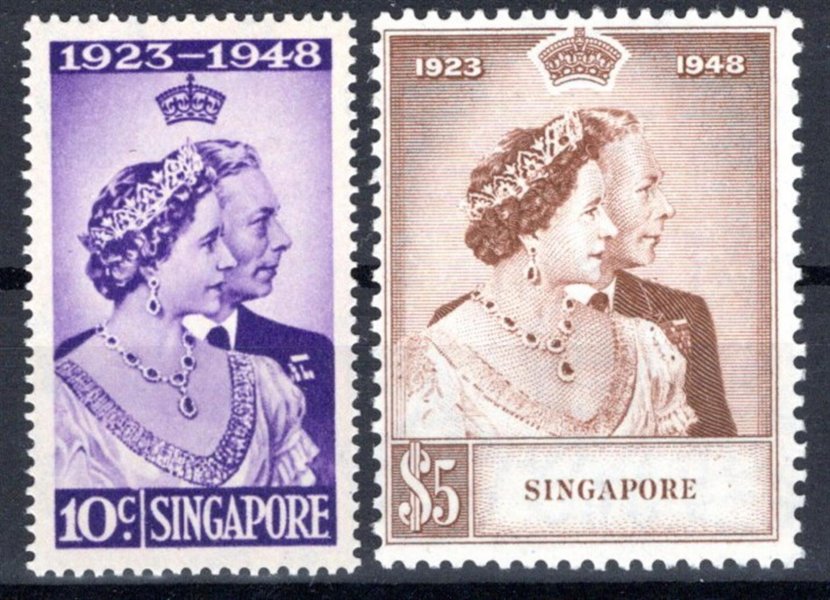 Singapore  - SG. 31 - 2, Alžběta, stříbrná svatba