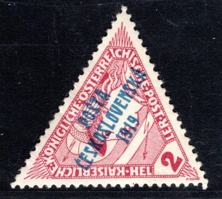 55 Ob. typ II, trojúhelník, hnědočervená 2 h, zk. Gi, výrobní vrásy