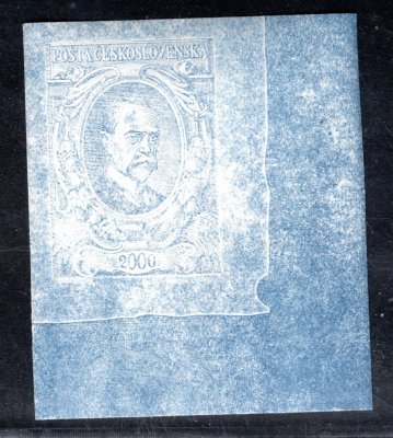 ZT 2000, TGM,  pravý dolní rohový kus s neopracovanou deskou, modrý, zk. Gi