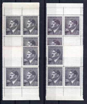 97 ; 20 Koruna Hitler ; VK 1 / VK 4 - kompletní miniatura 