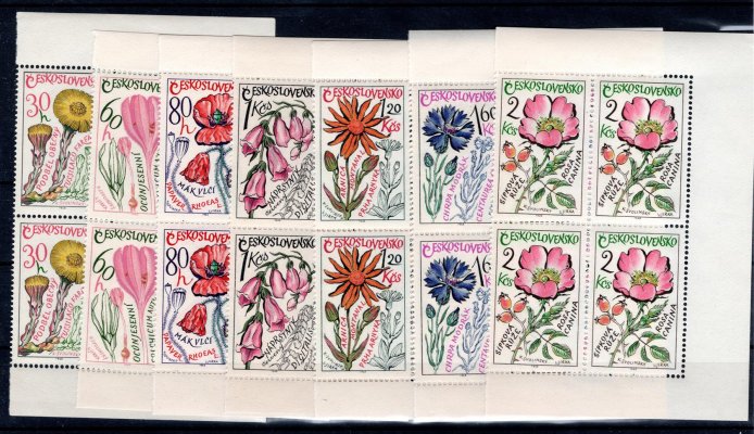 1489 - 1495; 4 - bloky květiny rohové 4-bloky 