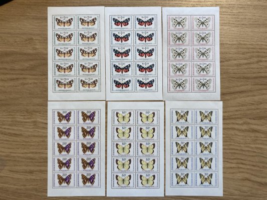 1526 - 31, PL (10), Motýli