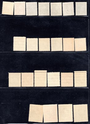 Frýdek II - revoluční přetisk na známkách A.H., kompletní