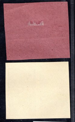 164 + 168 ZT, fialový a nažloutlý papír, 4 bloky
