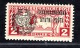RV 41,  II. Pražský přetisk, obdélník, hnědočervená 2 h