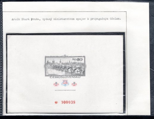 VT 9, výročí, 60 let poštovní známky, nízké číslo 38