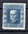 195 P6, 75. narozeniny T. G. Masaryka, typ II, hodnota 2 Kč modrá, vodorovná průsvitka P6, původní lep se stopou po nálepce, průsvitka označena




