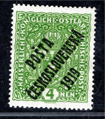50 I, typ II, formát úzký, znak, zelená 4 K