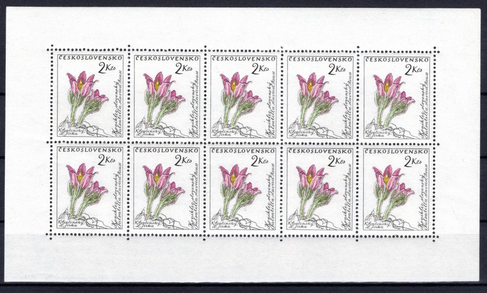 1148 - 53,  PL (10), květiny, kompletní řada